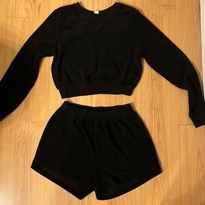 Bozzolo Black Knit Lounge Set